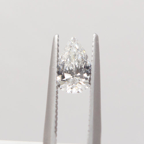 0.72 Carat Pear E SI1 Enhanced Loose Diamond Real Natural