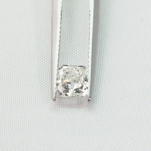 0.77 Carat Radiant F SI2 Enhanced Loose Diamond Natural Mined