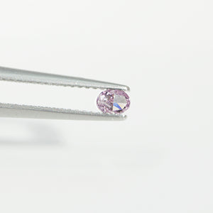 0.11 Ct Oval Cut Diamond Pink/ Loose Unset NATURAL For Ring Enhanced