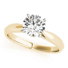 1.45 Carat Earth Mined Diamond Round Shape G SI1 Enhanced Available in White, Yellow or Rose Gold Custom Made Solitaire Ring