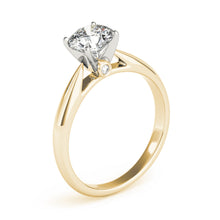 1.45 Carat Earth Mined Diamond Round Shape G SI1 Enhanced Available in White, Yellow or Rose Gold Custom Made Solitaire Ring