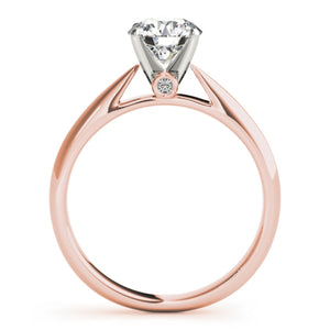 1.45 Carat Earth Mined Diamond Round Shape G SI1 Enhanced Available in White, Yellow or Rose Gold Custom Made Solitaire Ring