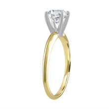 1.61 Carat Diamond Round Shape  Solitaire Ring G SI1 Enhanced Made to Order