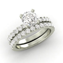 2.51 Carat G SI1 CERTIFIED Round Shape Engagment & Wedding Set Custom Made 100% Natural Solitaire with Accents Enhanced