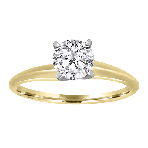 1.43 Ct Diamond Round Shape G SI1  Enhanced Available in White, Yellow or Rose Gold Engagement Ring Very Good Diamond Made to Order