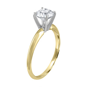 1.59 Ct Earth Mined Diamond Round Shape D SI1  Enhanced Available in White, Yellow or Rose Gold Engagement Ring Excellent Custom Made