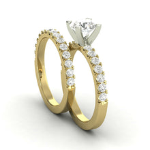 1.93 Carat H SI1 CERTIFIED Round Shape Engagment & Wedding Set Custom Made 100% Natural Solitaire with Accents Enhanced